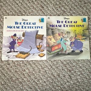 A golden look look book Disneys the great mouse detective Set of 2 books basils